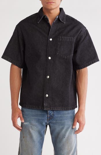 Cotton Denim Shirt Jacket