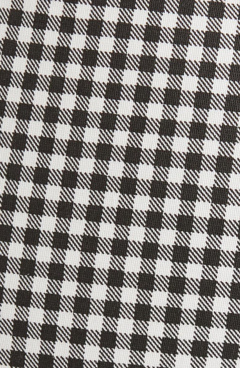ASTR the Label Valerie Gingham Stretch Cotton Micro Shorts, Alternate, color, Black Gingham