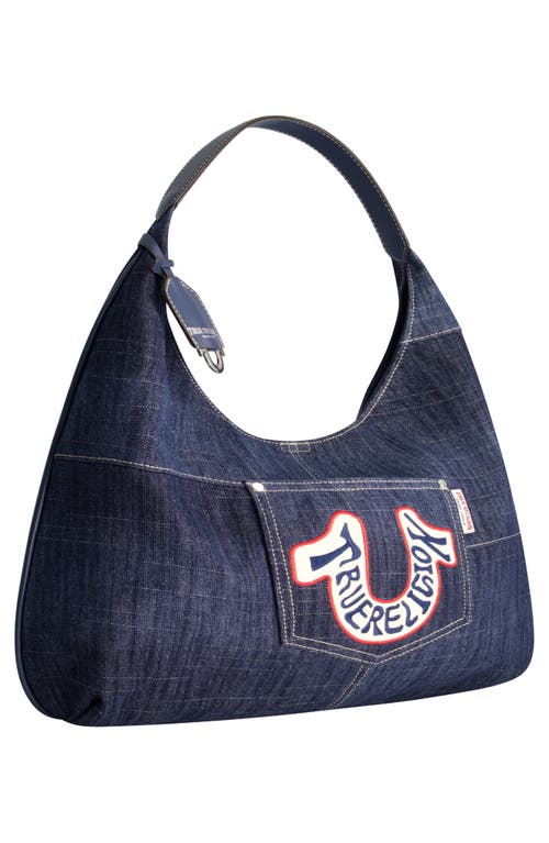 Uspa Accessories Retro Logo Denim Hobo Bag