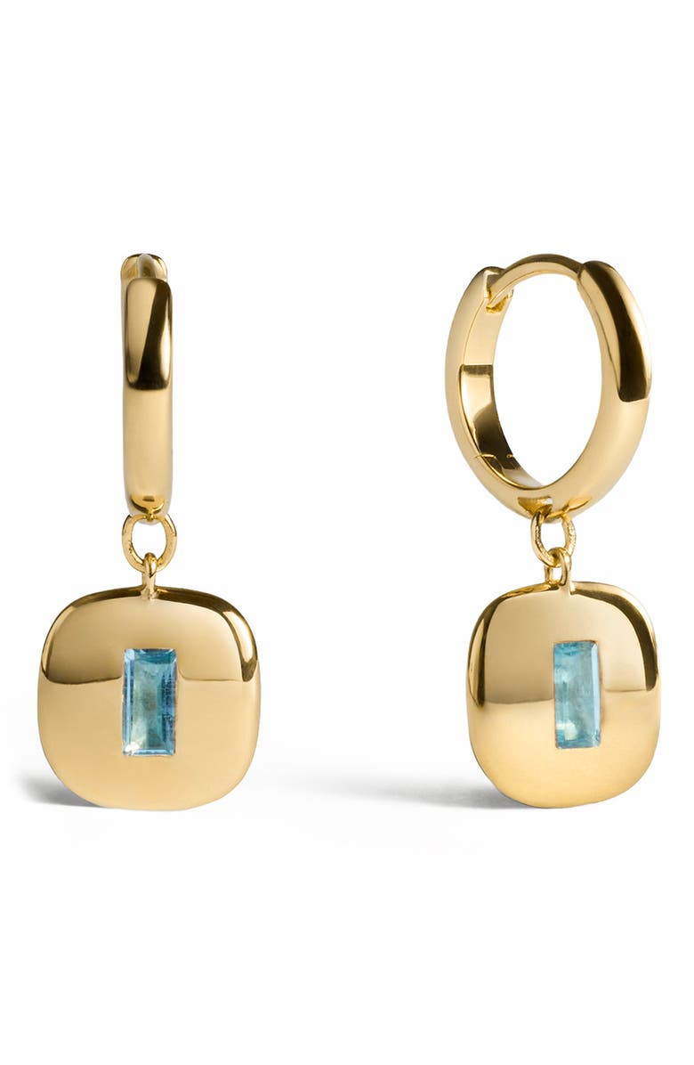 Monica Vinader Small Gemdrop Hoop Earrings, Main, color, 