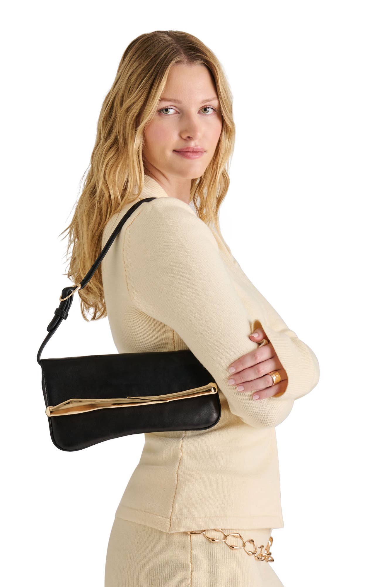 Dolce Vita Slanted Baguette Shoulder Bag, Alternate, color, 