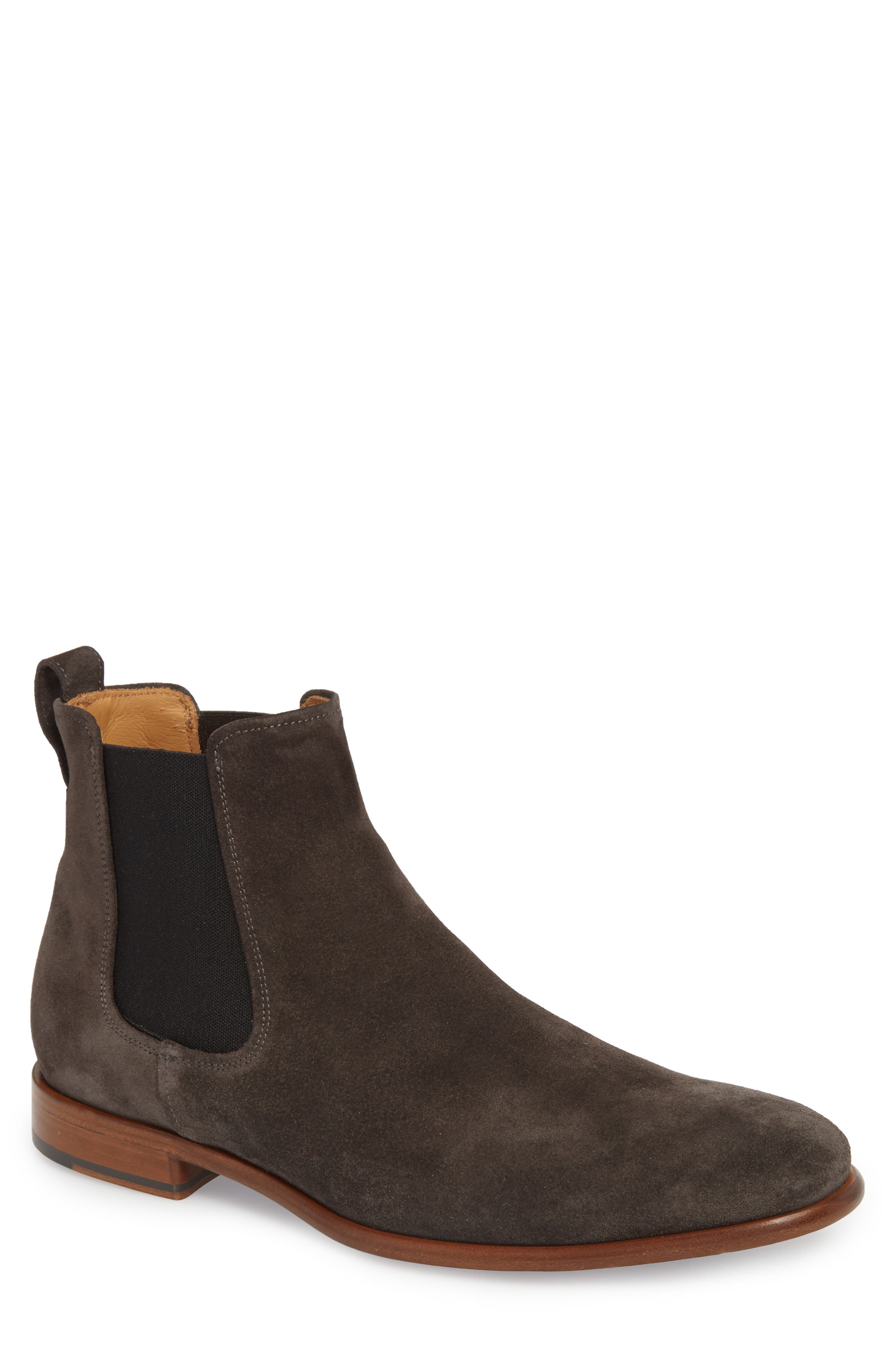 Aldous Chelsea Boot, Main, color, GRAPHITE SUEDE