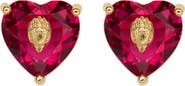 Kurt Geiger London Crystal Heart Stud Earrings