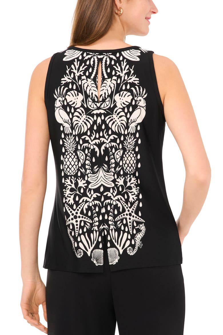 V-Neck Tank, Alternate, color, RICH BLACK