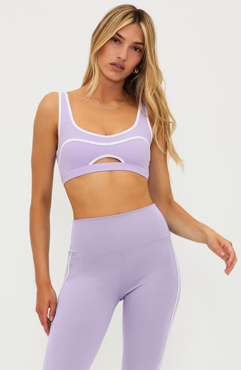 Beach Riot Moxie Sports Bra, Alternate, color, French Lavender