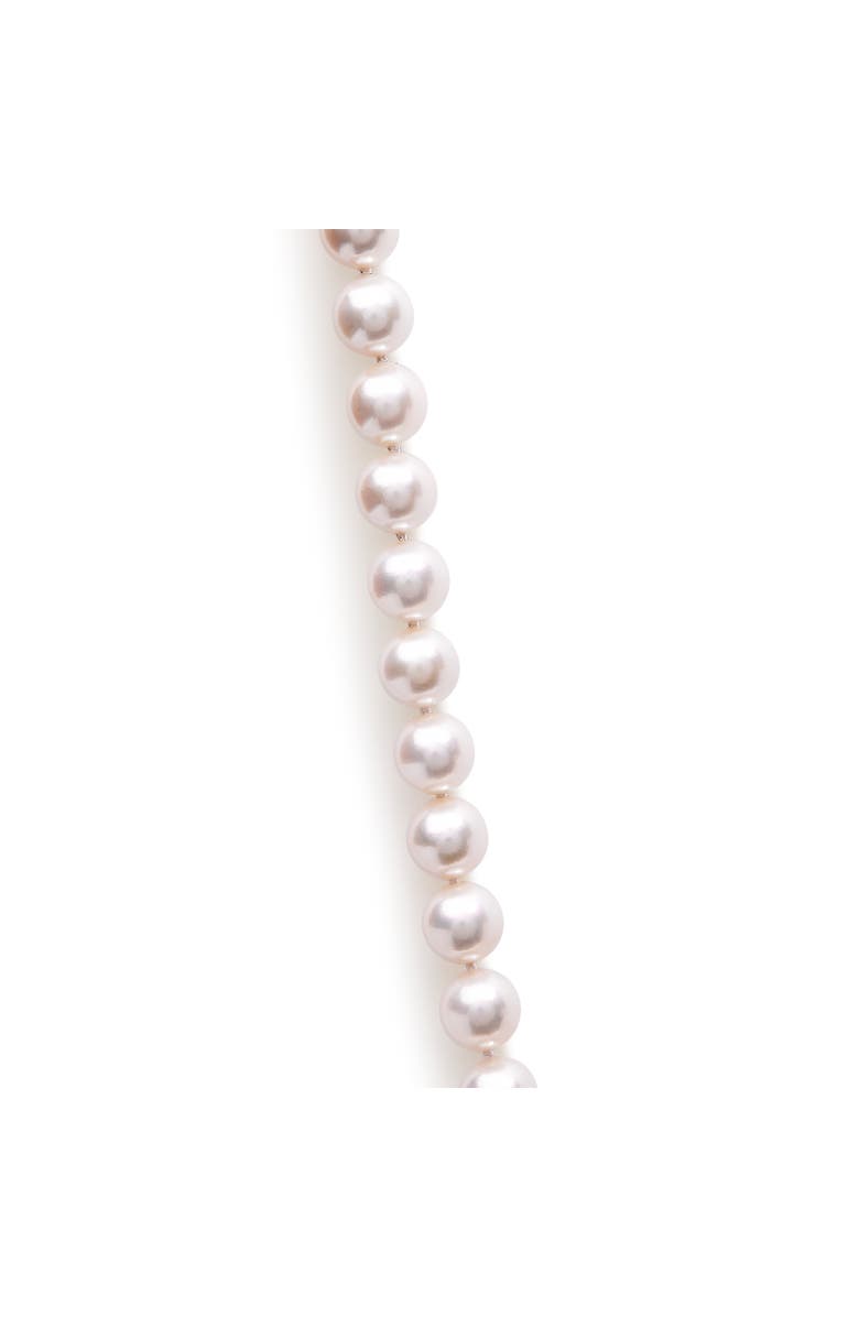Haus of Brilliance 14K Gold 8.0x8.5mm Akoya Pearl Strand Necklace, Alternate, color, White
