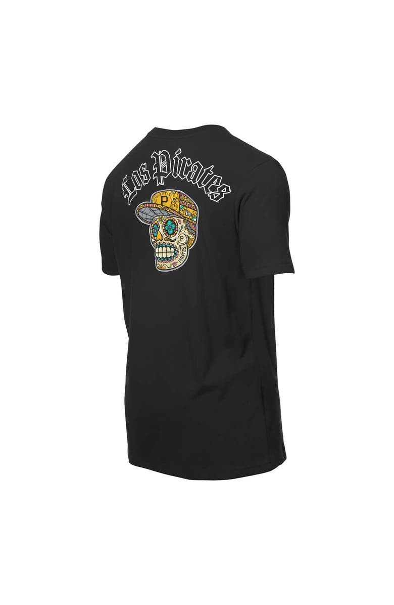 New Era Men's New Era Black Pittsburgh Pirates Sugar Skulls T-Shirt, Alternate, color, 