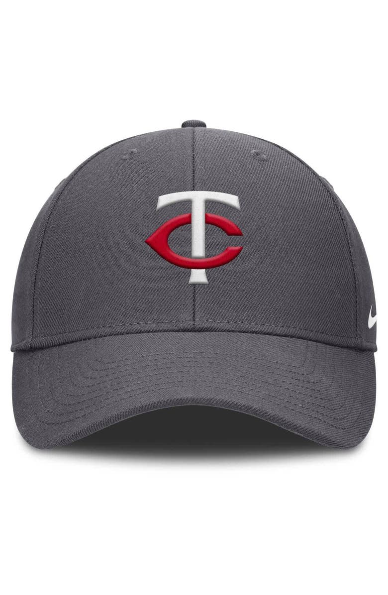 Nike Men's Nike  Gray Minnesota Twins Club Performance Adjustable Hat, Alternate, color, 