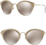 Miu Miu Sartoria 52mm Metal Typewriter Sunglasses
