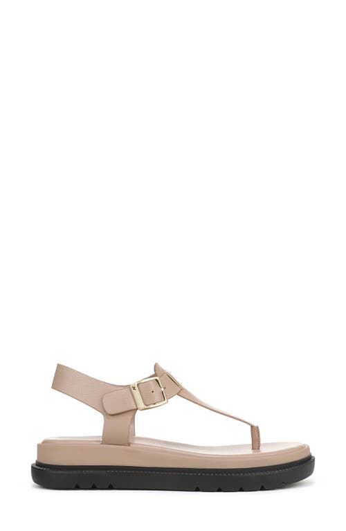 Naturalizer Alyssa T-strap Platform Sandal In Tan