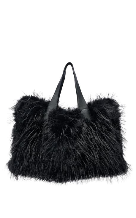 Confidante Faux Fur Handbag