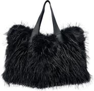 AZALEA WANG Confidante Faux Fur Handbag