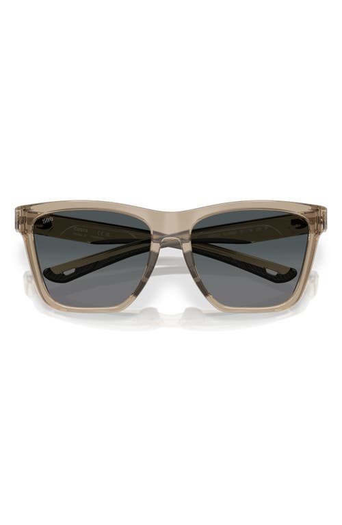 Costa Del Mar 57mm Polarized Rectangular Sunglasses