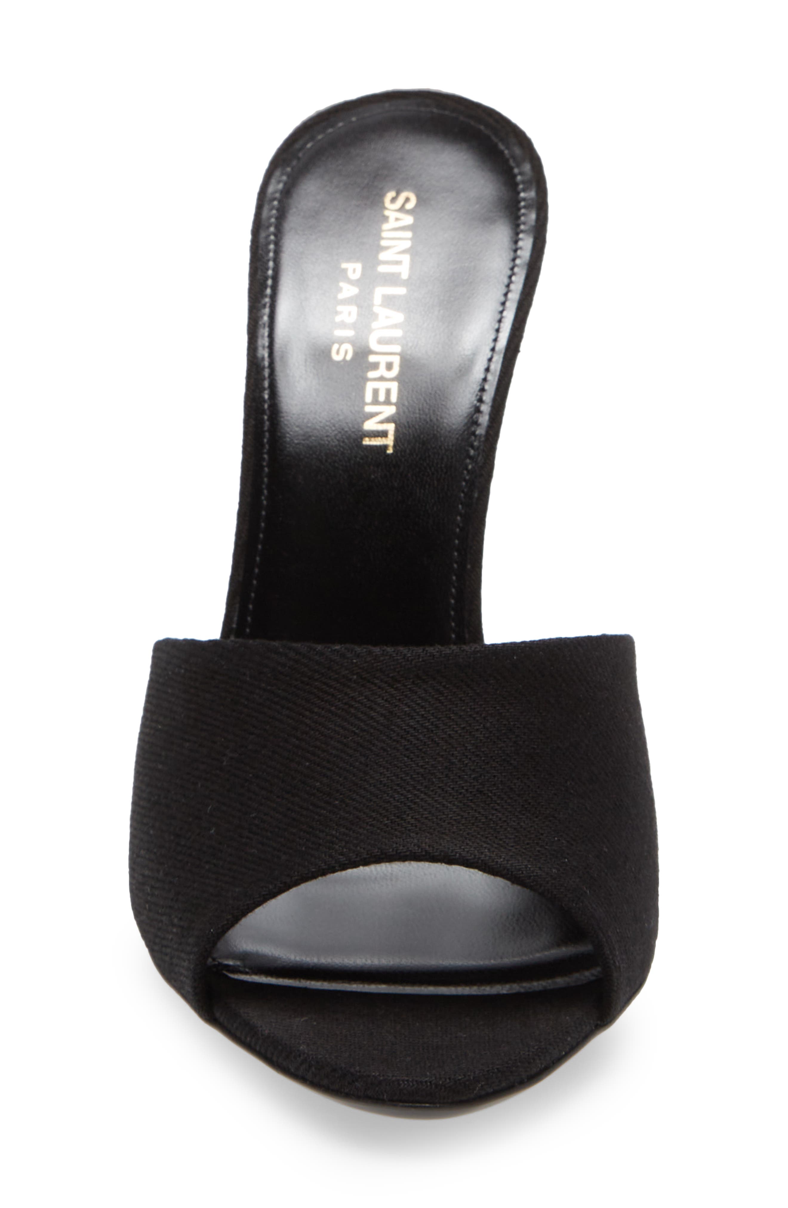Saint Laurent La 16 Open Toe Mule Sandal, Alternate, color, 
