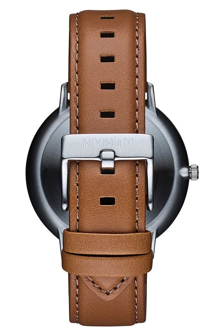 Legacy Slim Leather Strap Watch, 42mm, Alternate, color, BLUE