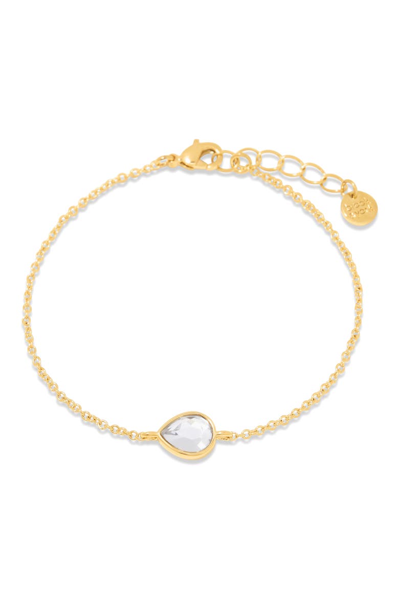 Cecilia Crystal Station Bracelet, Main, color, GOLD