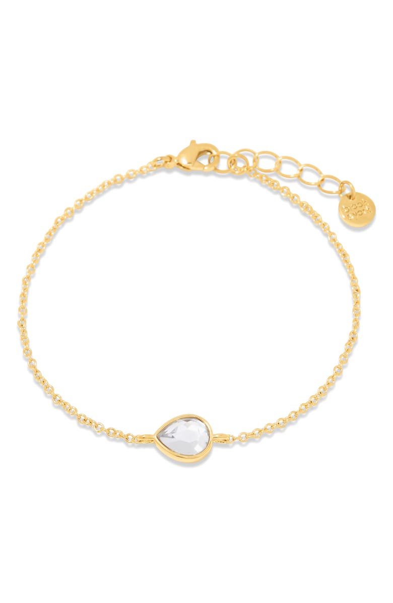 Brook and York Cecilia Crystal Station Bracelet, Main, color, Gold