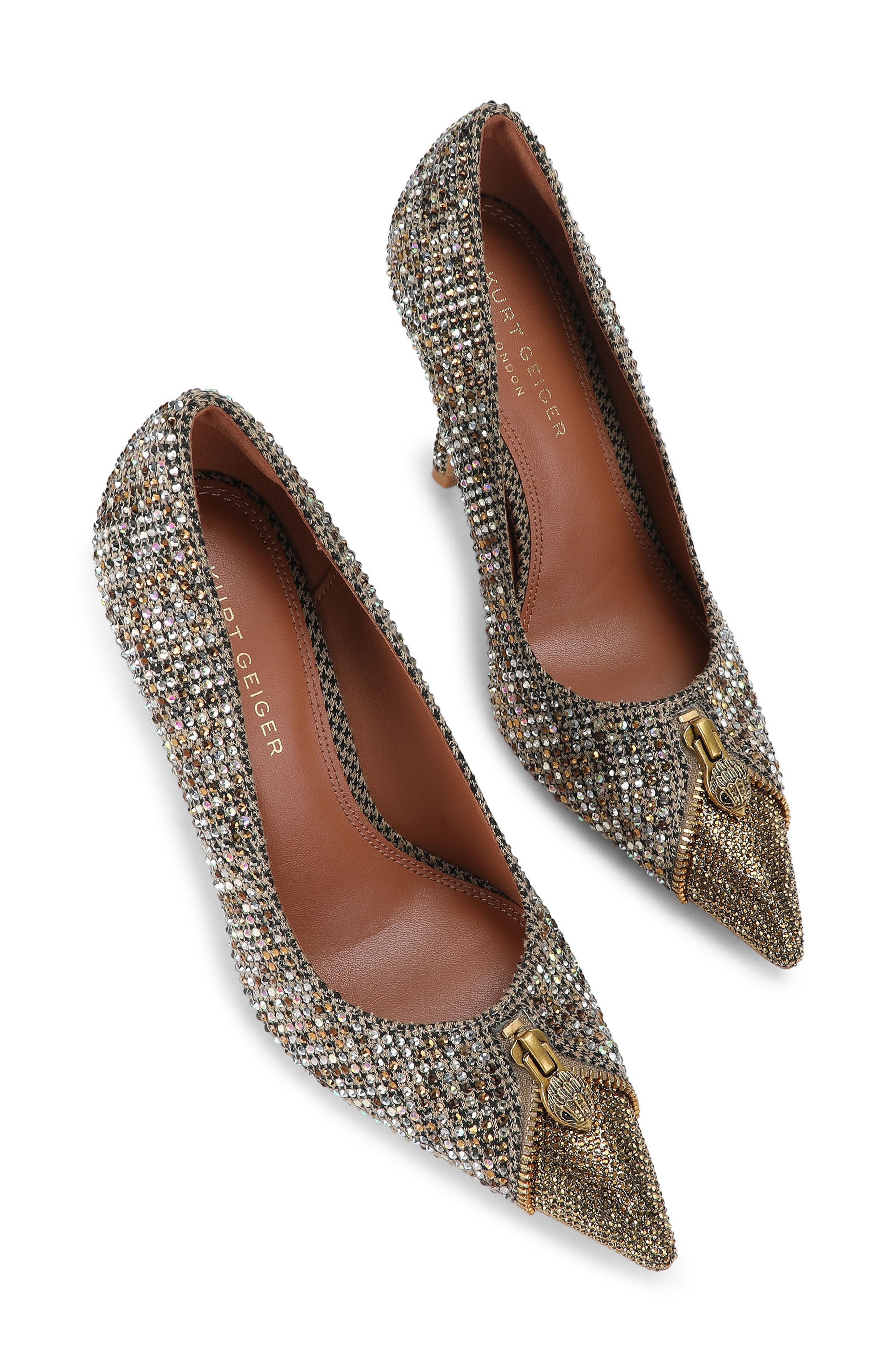 Zip Court Crystal Pump, Main, color, OPEN BEIGE