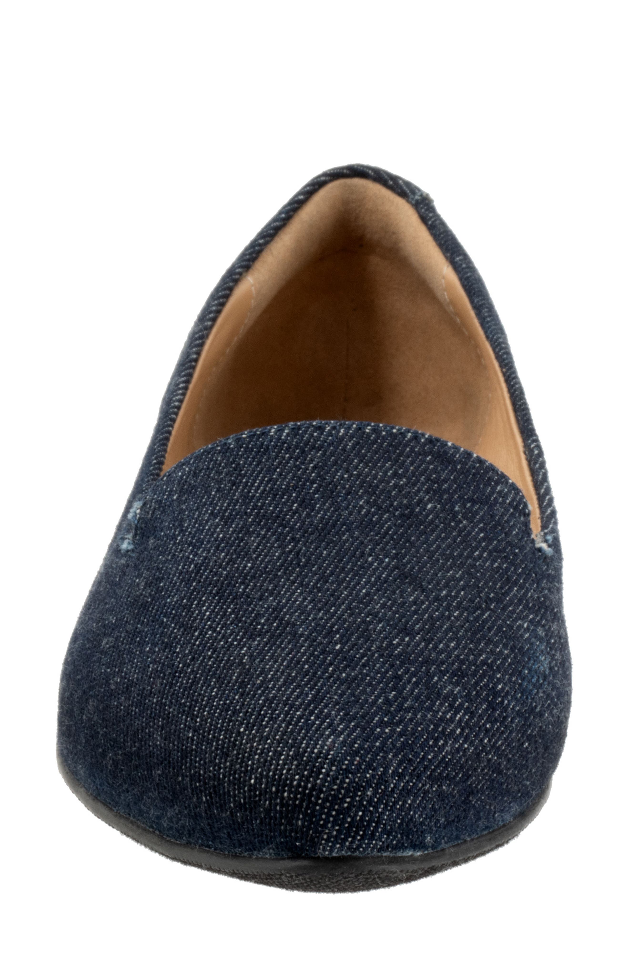 Harlowe Pointed Toe Loafer, Alternate, color, BLUE JEAN