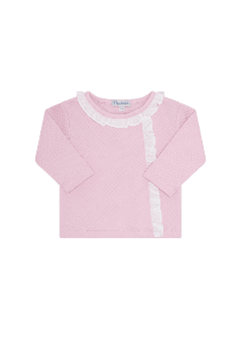 Vermont Ruffle Jacquard set - Baby, Alternate, color, Pink