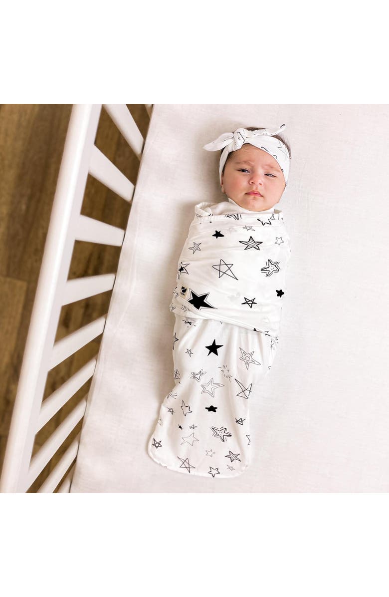 Norani Organic Snugababe Swaddle Sleep Pod with Arm Inserts, Alternate, color, Stars