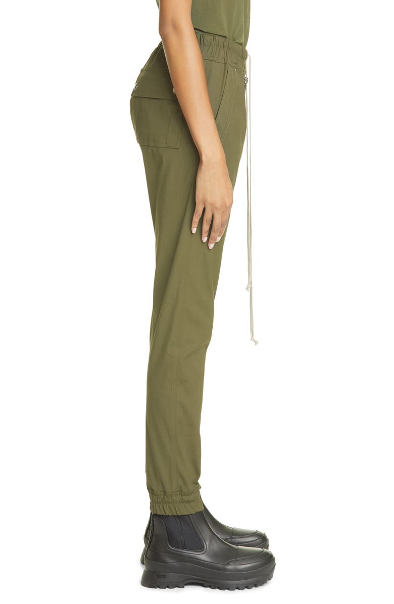 Rick Owens Bela Drawstring Stretch Cotton Joggers, Alternate, color, 
