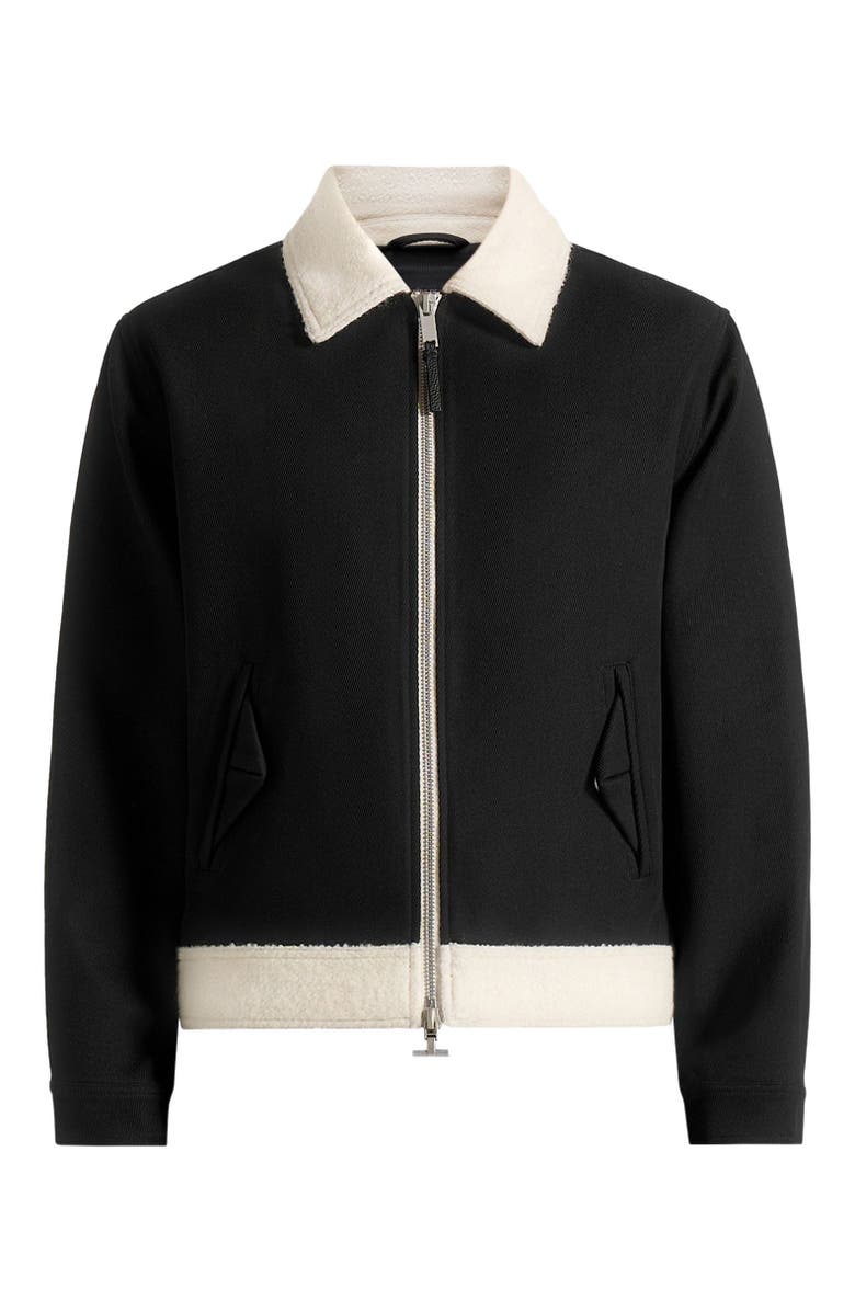 Manière De Voir Keith Twill Contrast Jacket, Alternate, color, Black