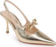 Jewel Badgley Mischka Zaya Pointed Toe Slingback Pump