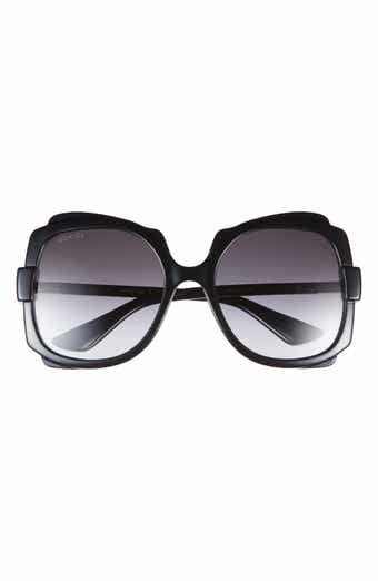 Gucci 57mm Solstice Oversize Sunglasses