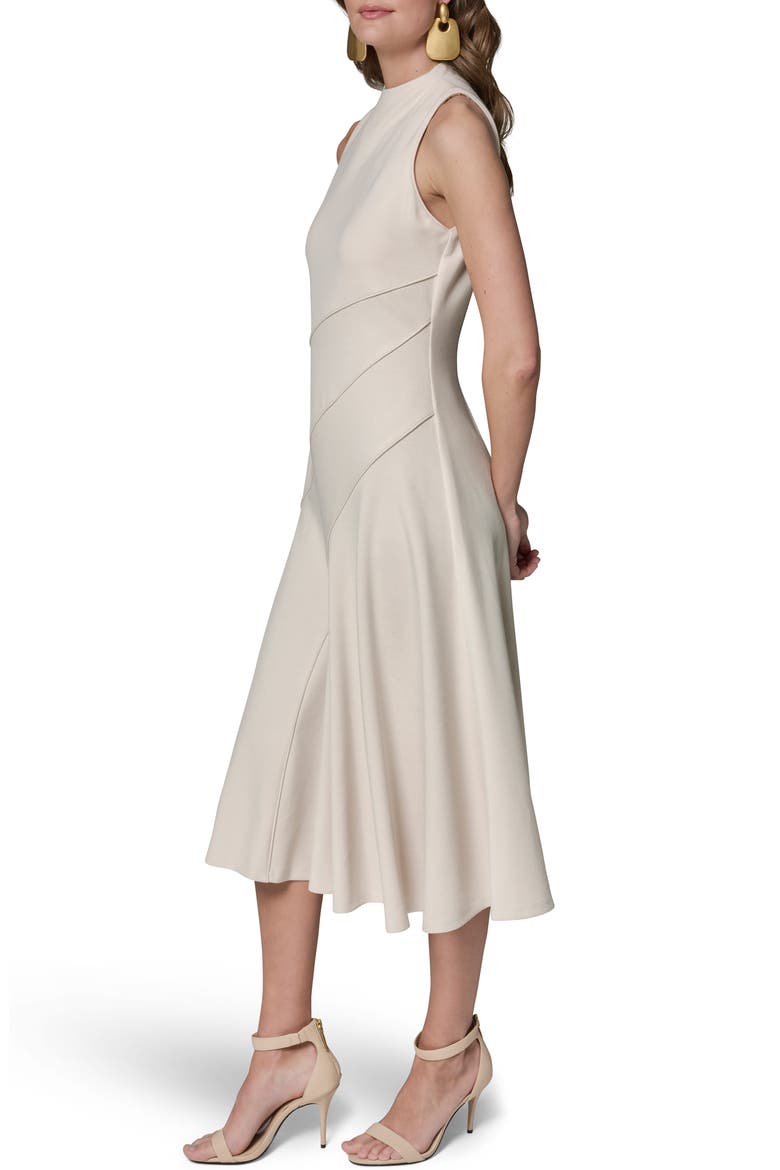 Sleeveless Fit & Flare Midi Dress, Alternate, color, VELLUM