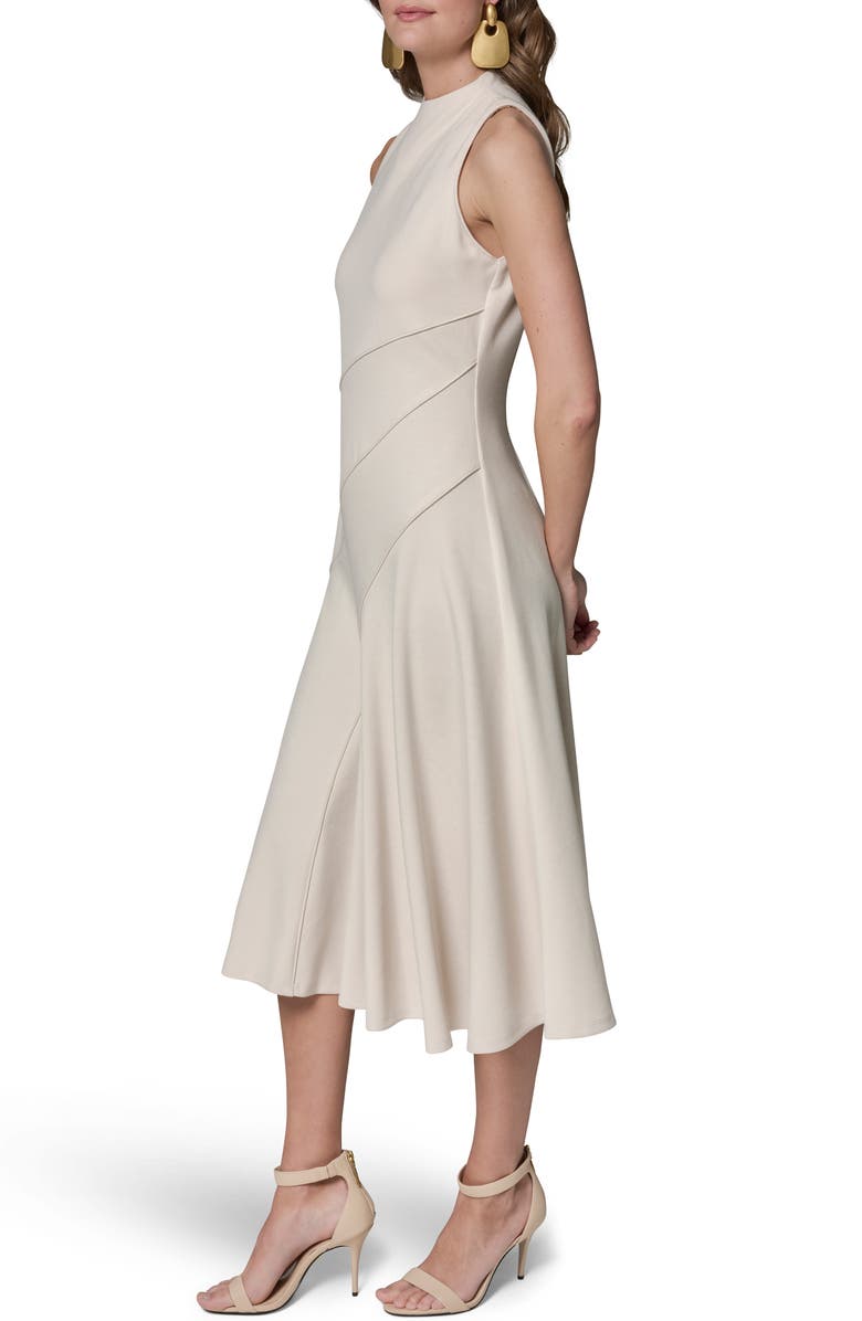 Donna Karan New York Sleeveless Fit & Flare Midi Dress, Alternate, color, Vellum