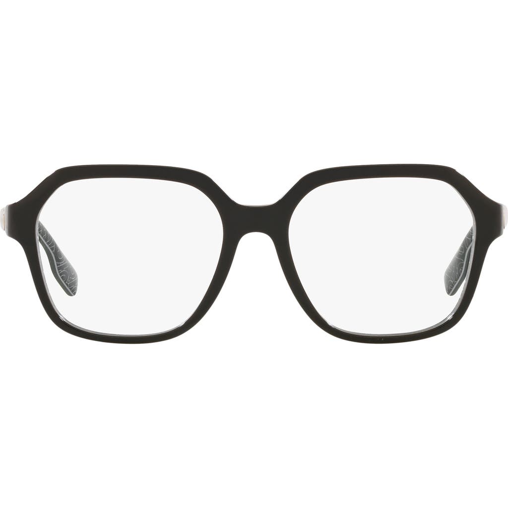 Burberry 54mm Square Optical Glasses In Brown