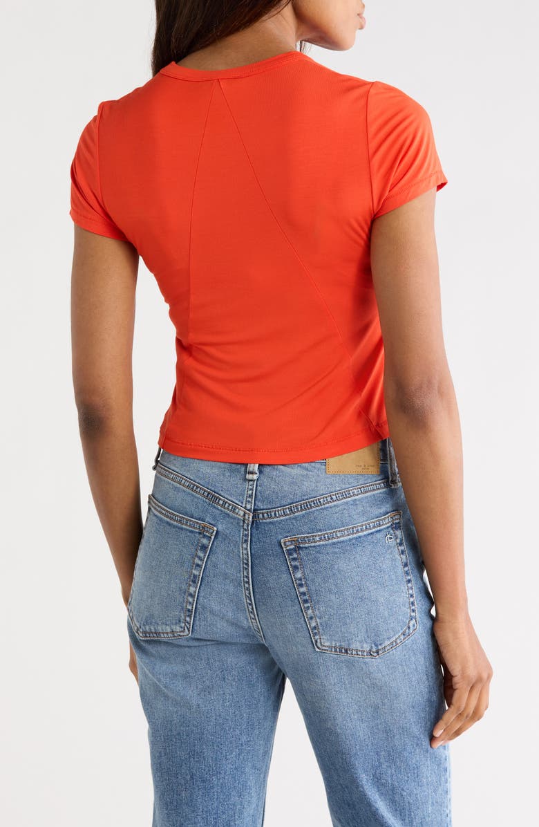 rag & bone Luca Baby T-Shirt, Alternate, color, Bright Orange