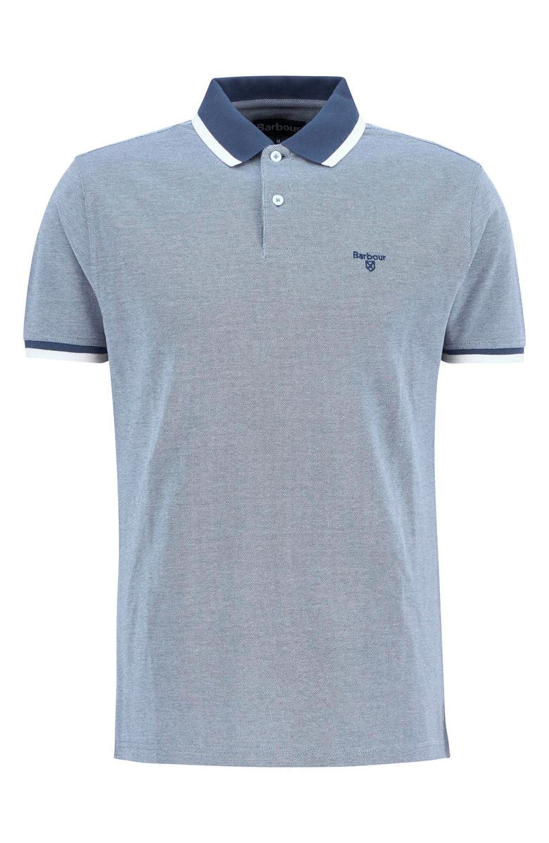 Barbour Barnard Contrast Collar Cotton Piqué Polo, Alternate, color, 