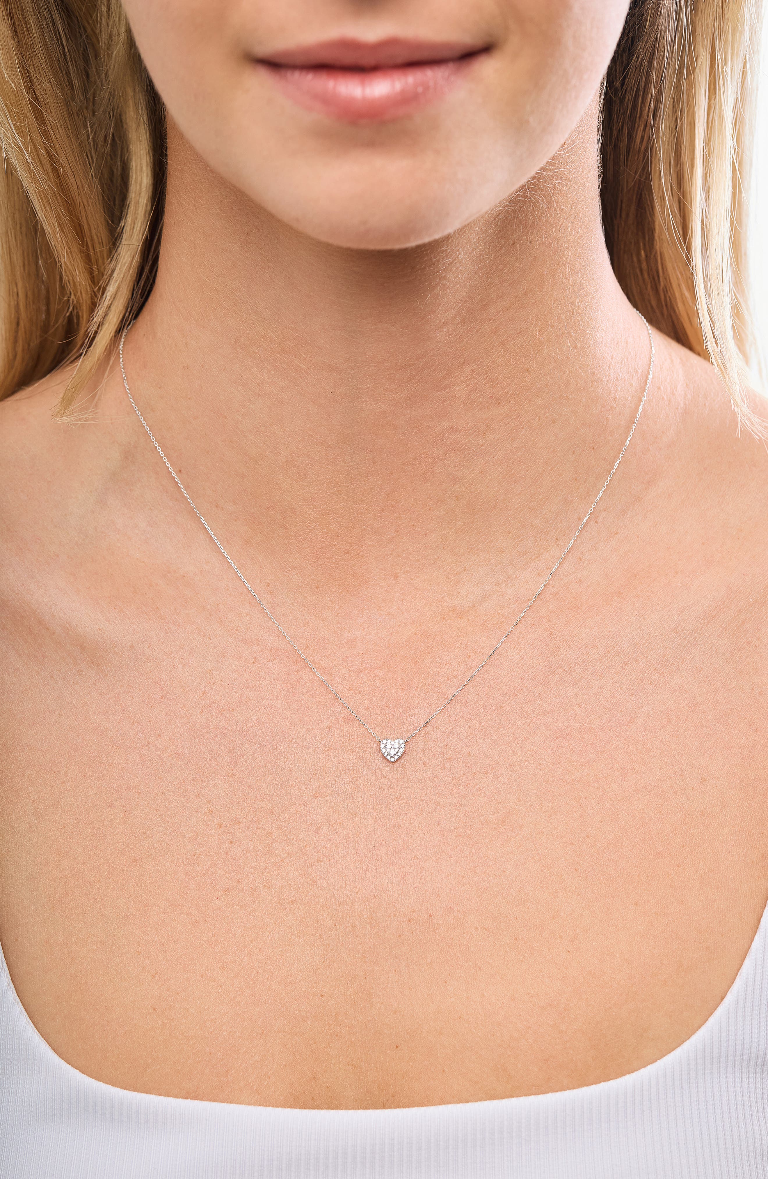 Bony Levy 18K Gold Icon Diamond Heart Pendant Necklace (Women) | Nordstrom