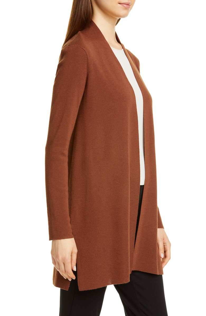 Eileen Fisher Merino Wool Long Cardigan, Alternate, color,