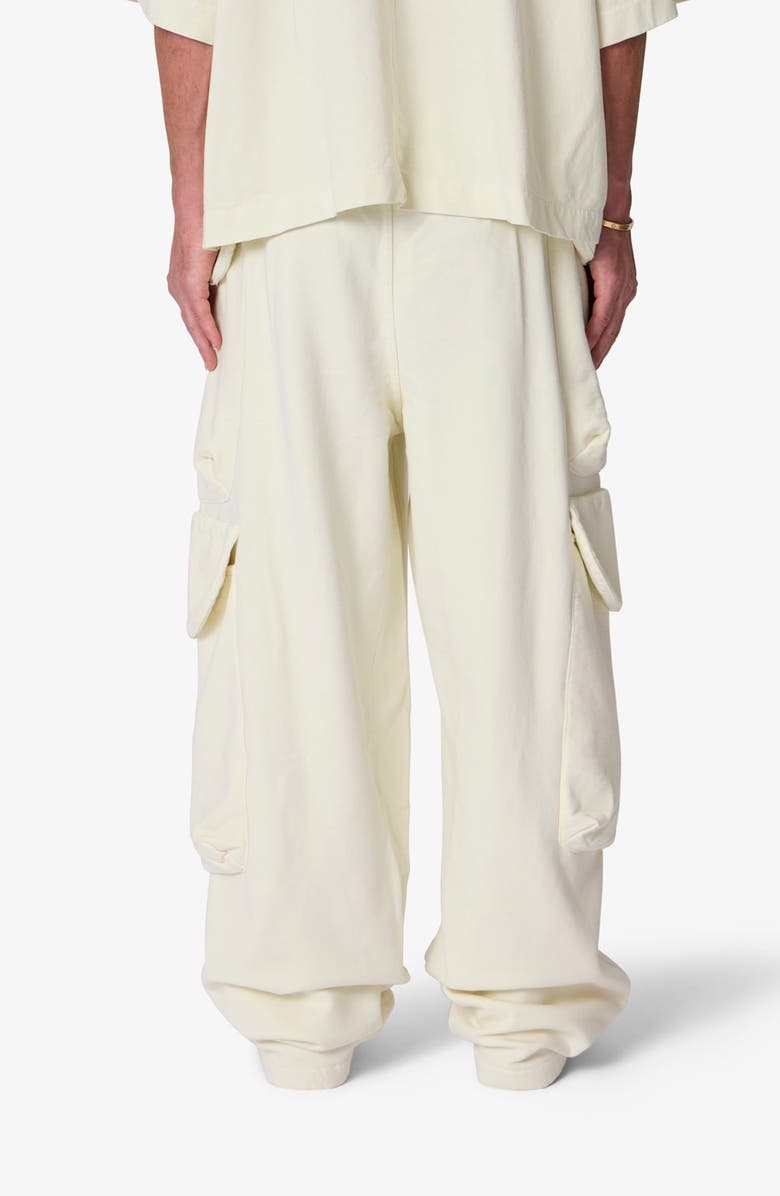 mnml Cargo Sweatpants, Alternate, color, Off White