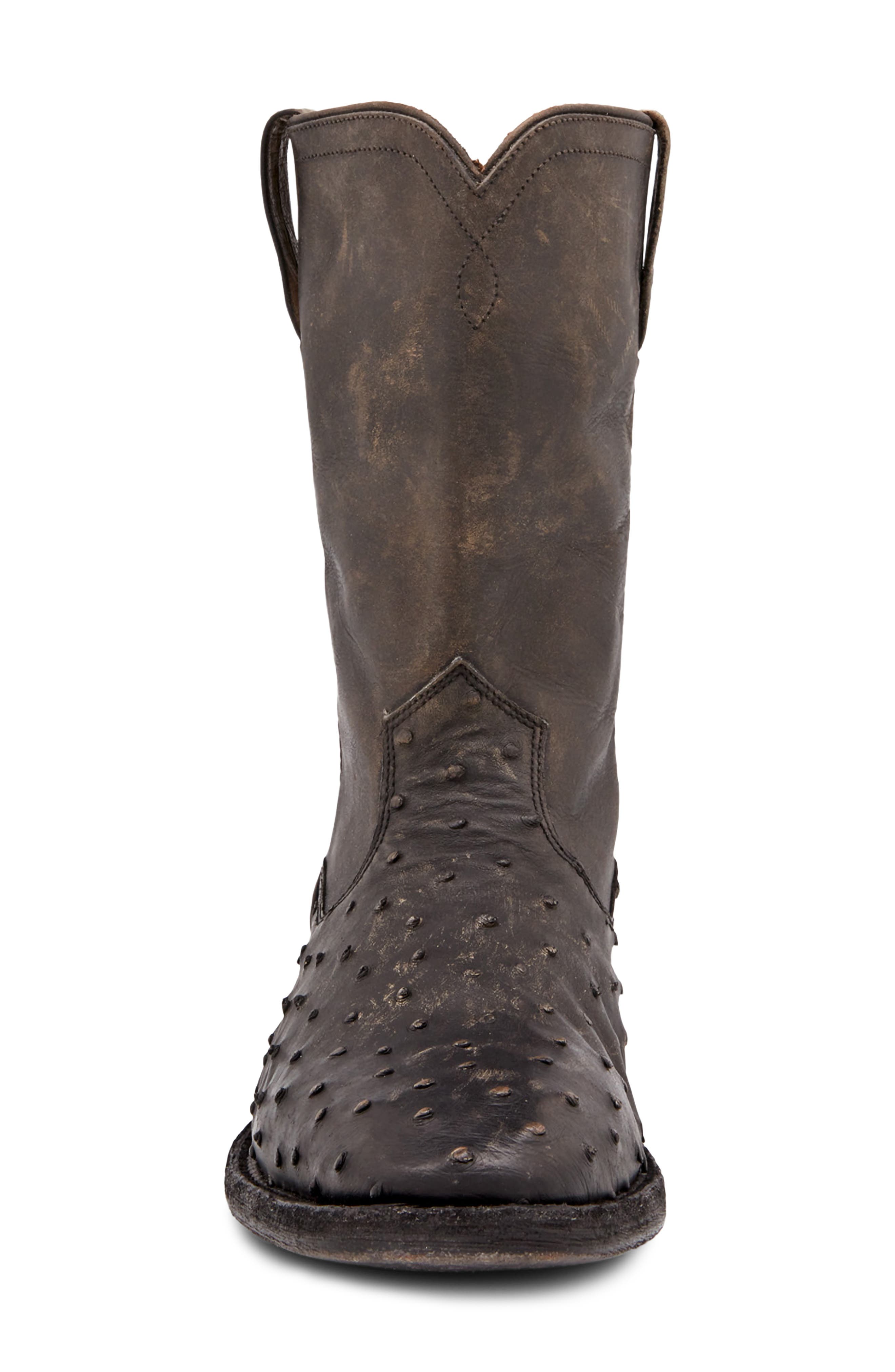 Roper Leather Boot, Alternate, color, STONE