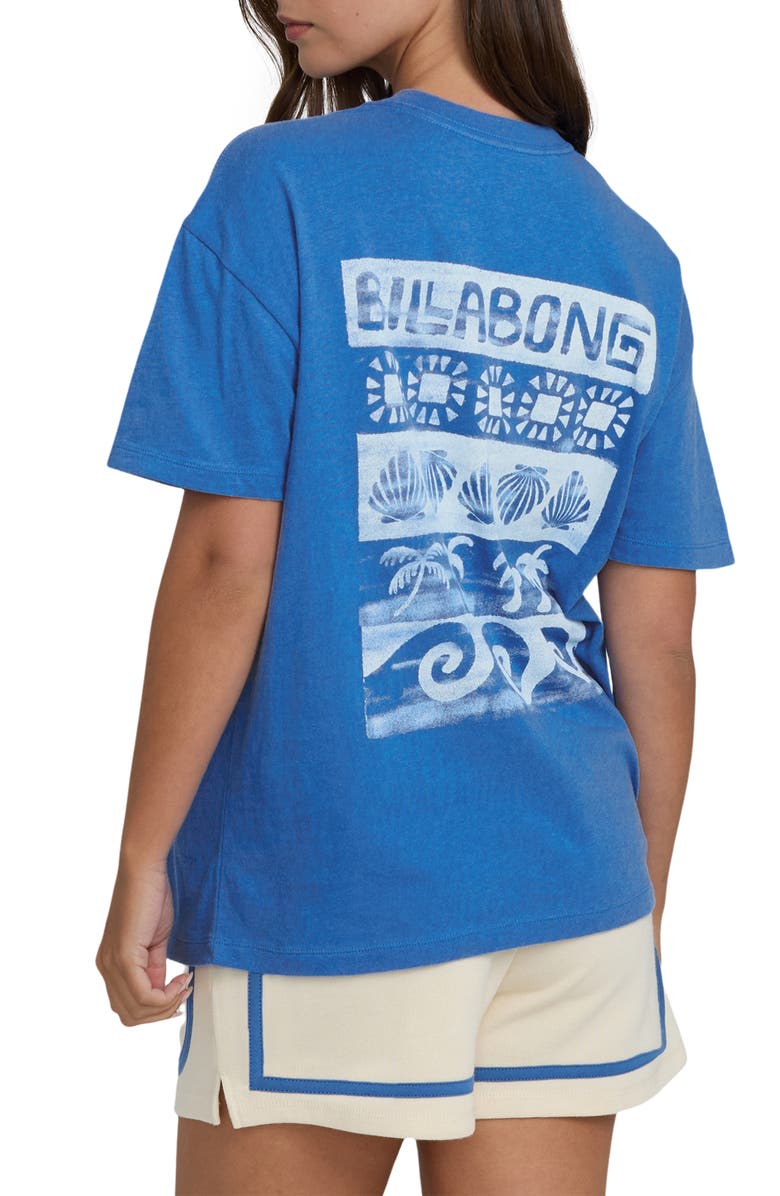 Billabong Somwhere Close Oversize Graphic T-Shirt, Alternate, color, True Blue