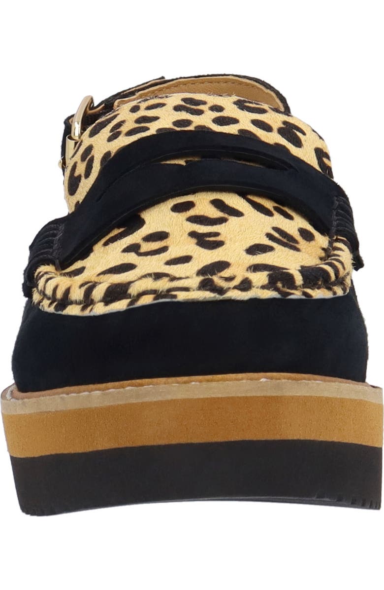 L'Amour des Pieds Zuree Genuine Calf Hair Slingback Loafer, Alternate, color, Black/ Brown