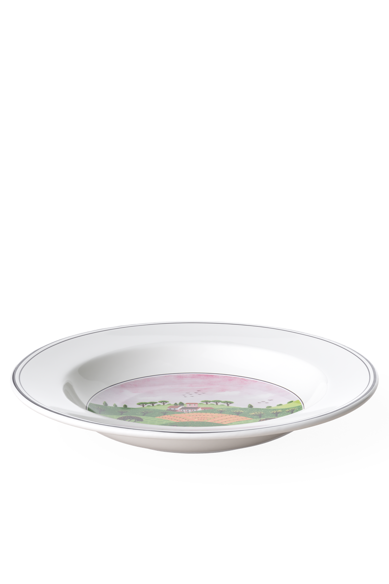 Design Naif Rim Soup #6 Hunter & Dog, Alternate, color, None