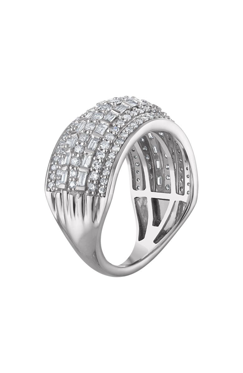 FZN Sterling Silver Lab Grown Diamond Ring, Alternate, color, Silver