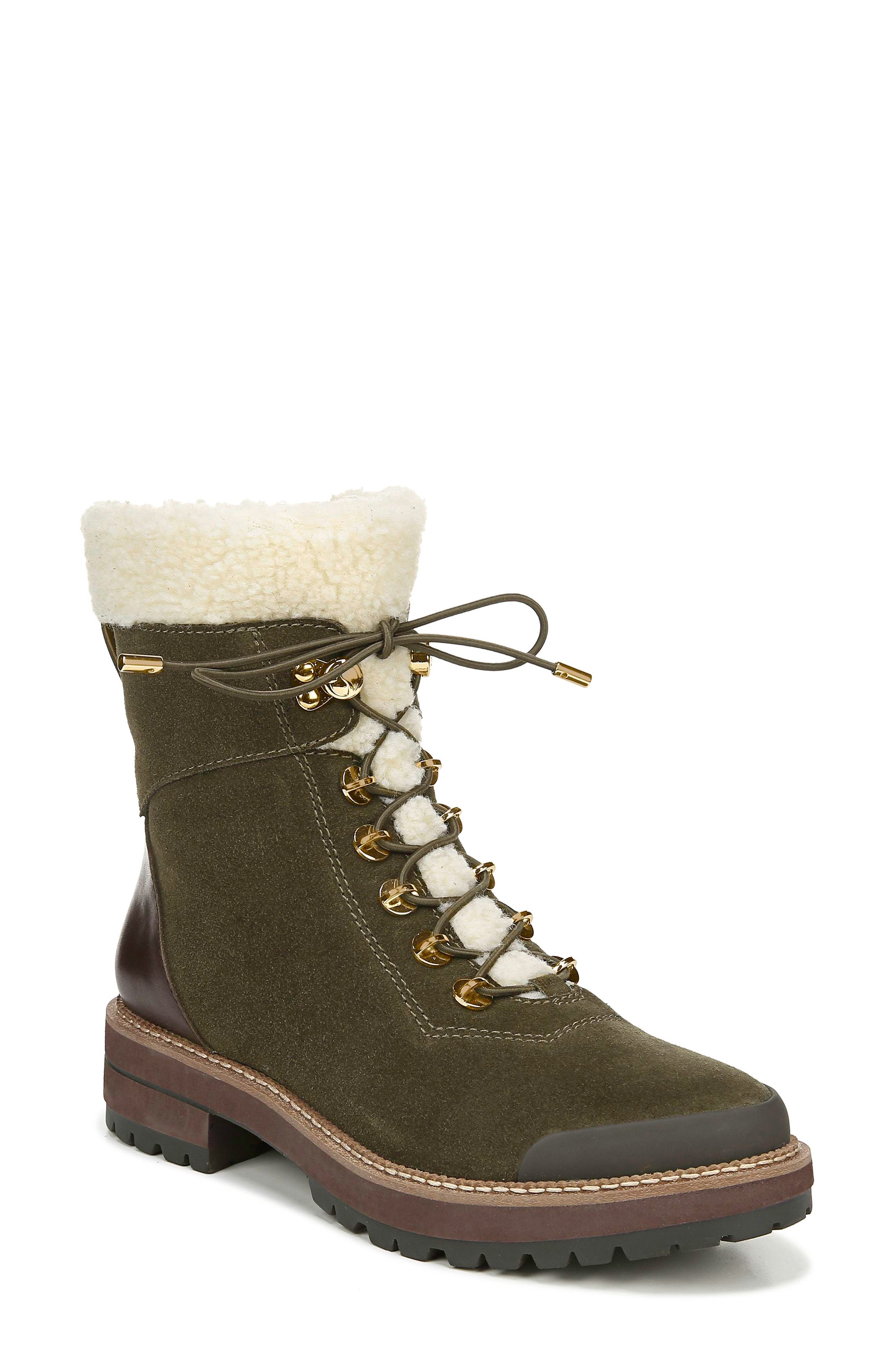 Rosella Waterproof Boot, Main, color, GREEN SUEDE