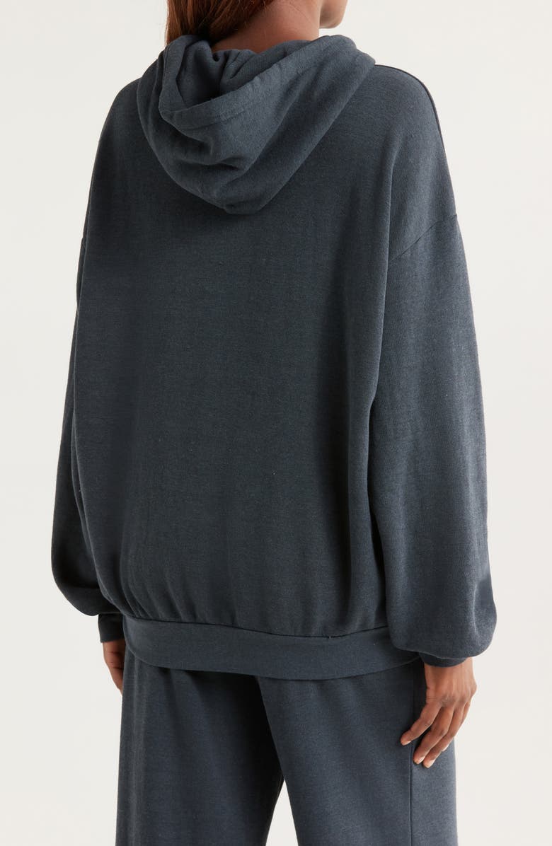 Aviator Nation Sunset Patch Hoodie, Alternate, color, Charcoal