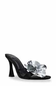 CHASE AND CHLOE Flower Slide Sandal