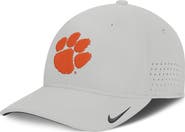 Nike Men's Nike Gray Clemson Tigers 2026 Sideline Practice AeroBill SwooshFlex Dri-FIT Hat