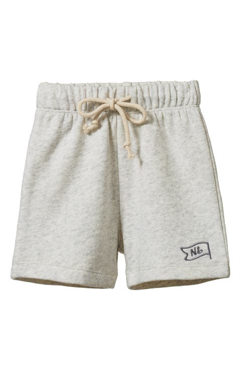 Kids' Jimmy Organic Cotton Knit Sweat Shorts