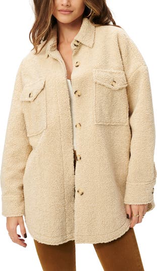 New Faux Leather Shearling Jacket from deals Good American