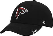 '47 Women's '47 Black Atlanta Falcons Miata Clean Up Primary Adjustable Hat