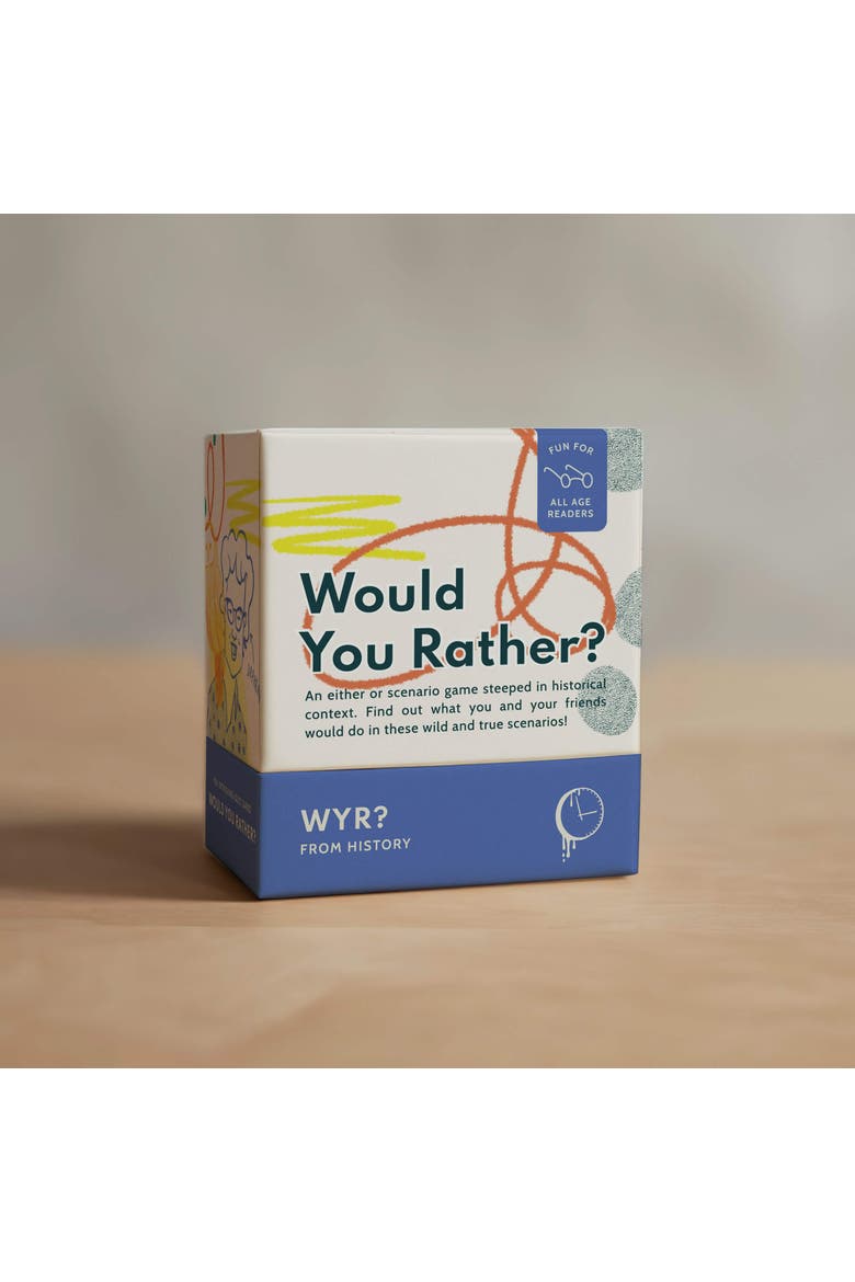 Would You Rather (From History) Card Game, Main, color, Multicolor